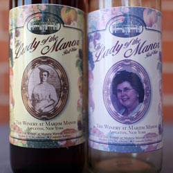 Lady of the Manor with personalized label