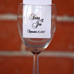 Personalized wine glass