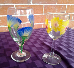 painted wine glasses